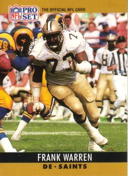 Frank Warren New Orleans Saints 1990 Pro set NFL Rookie Card #219